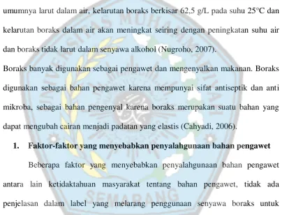 Gambar 2.2 Boraks (Yuliarti, 2007) 