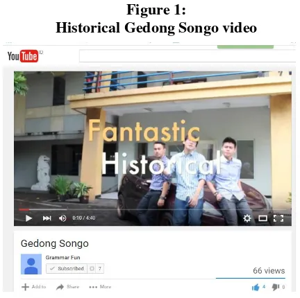 Figure 1: Historical Gedong Songo video 