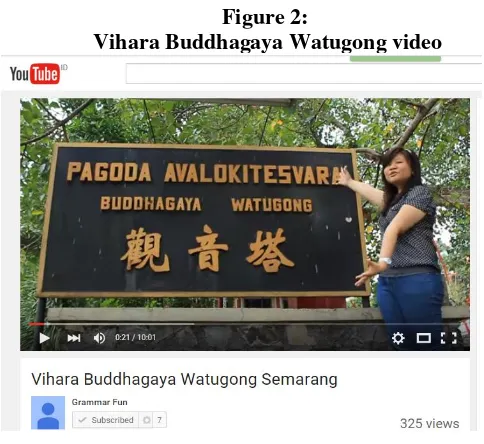 Figure 2:  Vihara Buddhagaya Watugong video 
