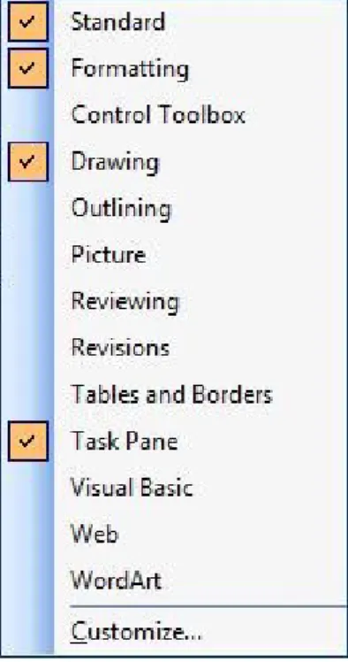 Table   and   Borders,   merupakan   bagian   untuk   melakukan editing dari tabel dan setiap garis yang ada.