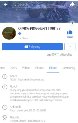 Gambar Official Account Orang Pinggiran Trans7 