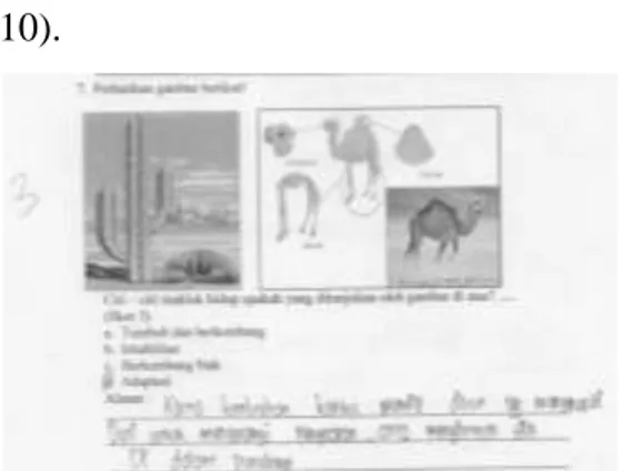 Gambar  10.  Contoh  jawaban  siswa  indikator    C4 pada siswa kelas eksperimen. 
