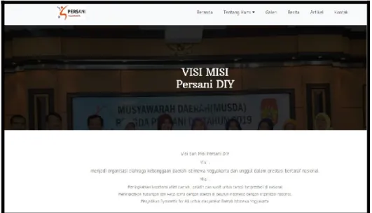 Gambar 7. Tampilan visi dan misi 