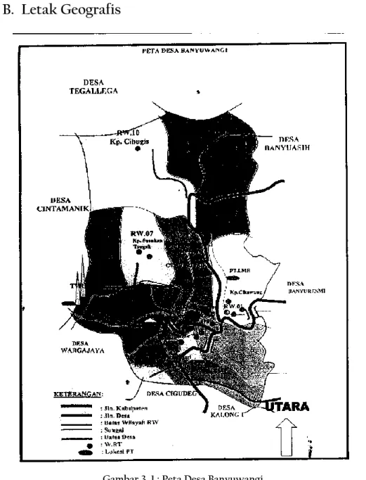 Gambar 3. 1 : Peta Desa Banyuwangi 