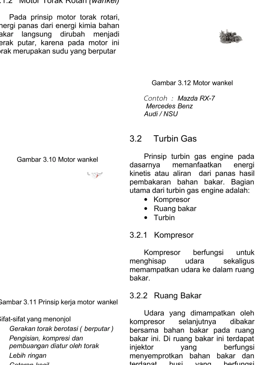 Gambar 3.10 Motor wankel