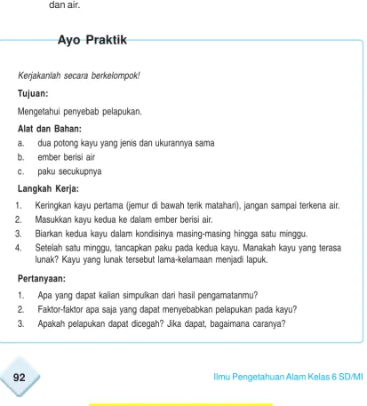Gambar 6.5 Pengikisan patung batu oleh