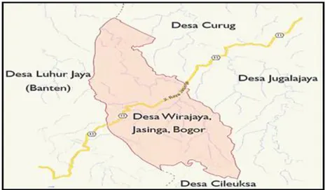 Gambar 3.1 Letak Geografis Desa Wirajaya 17