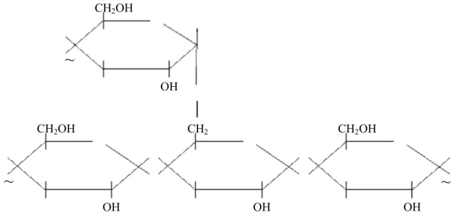 Gambar 2.2 Struktur Molekul Amilopektin