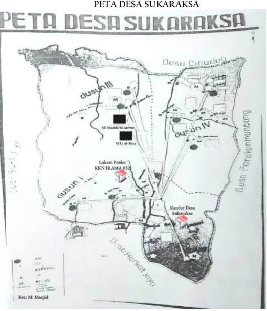 Gambar 3.1: Peta Desa Sukaraksa