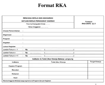 Gambar 4.1  Format RKA 