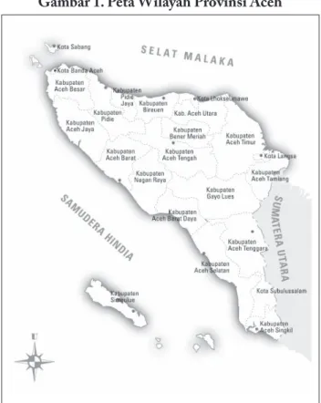 Gambar 1. Peta Wilayah Provinsi Aceh