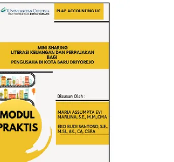 Gambar 3. Modul Mini Sharing Literasi Keuangan dan Perpajakan Bagi Perusahaan di Kota  Baru Driyorejo 