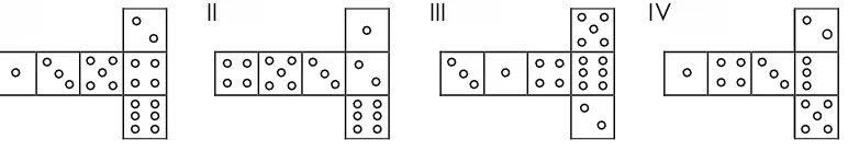 Gambar dua biji dadu ditunjukkan di sebelah kanan. 