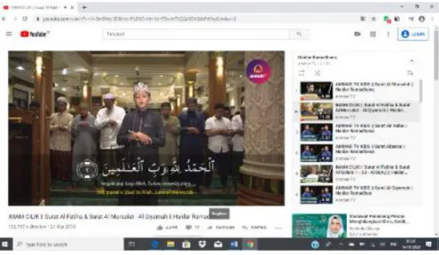 Gambar 4. Youtube Imam Cilik – Haidar Ramadhan 
