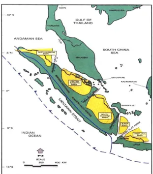 Gambar 2.1 Lokasi Cekungan Sumatera Selatan dan batas-batasnya  (Pertamina BPPKA) 