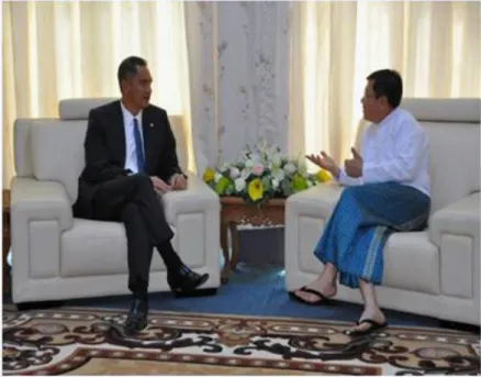 Gambar 2. Pertemuan Bilateral Indonesia - Myanmar