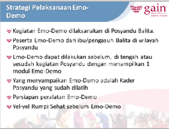 Gambar 14. Slide Pelaksanaan Emo-Demo 