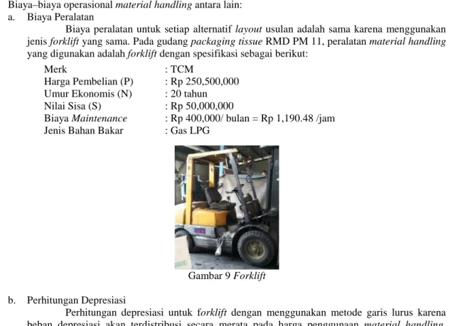 Gambar 9 Forklift 