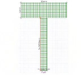 Gambar 4.1 Hasil rancangan antena mikrostrip dengan ansoft designer untuk perubahan nilai lebar (W) patch  