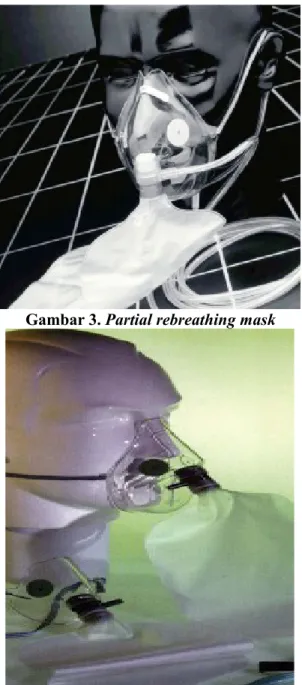 Gambar 3. Partial rebreathing mask