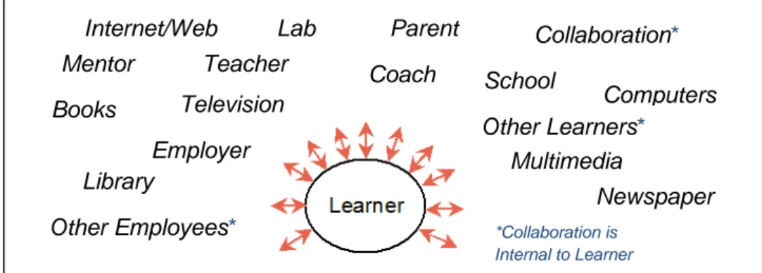 Gambar 3 Cara pandang learner terhadap lingkungan belajar (IEEE, 2002) : 