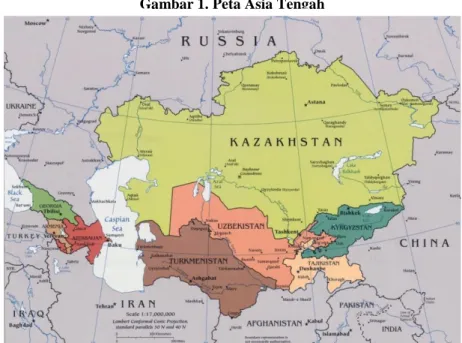 Gambar 1. Peta Asia Tengah 