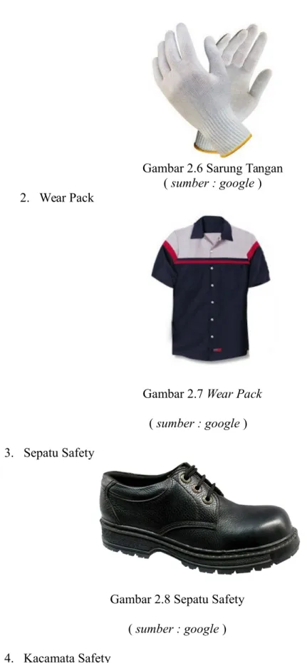 Gambar 2.6 Sarung Tangan ( sumber : google ) 2. Wear Pack