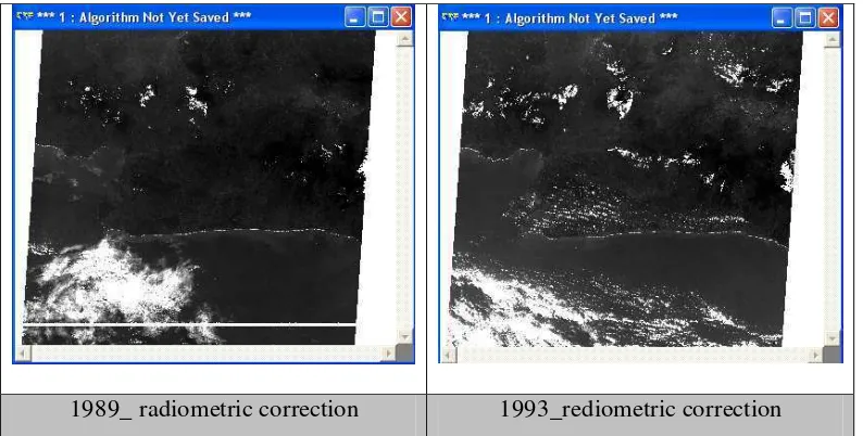 Fig (4.2): The rediometric correction image of 1989 and 1993 
