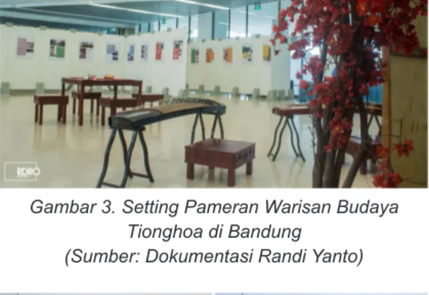 Gambar 3. Setting Pameran Warisan Budaya  Tionghoa di Bandung