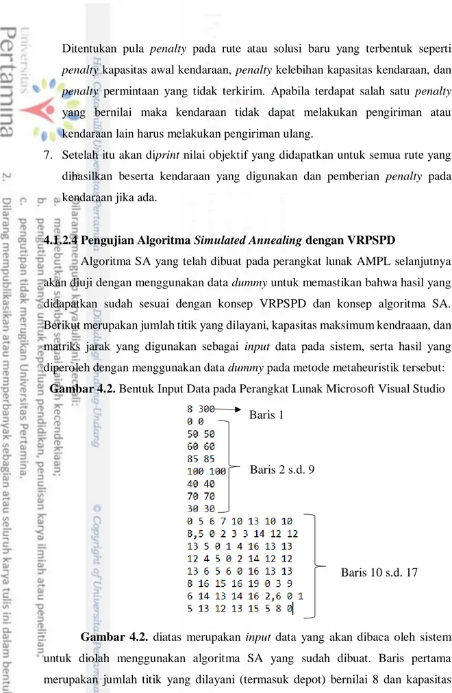 Gambar 4.2. Bentuk Input Data pada Perangkat Lunak Microsoft Visual Studio