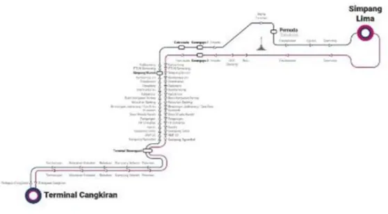 Gambar 3 : Peta Layanan BRT Koridor 8  Sumber : https://linktr.ee/transsemarang 