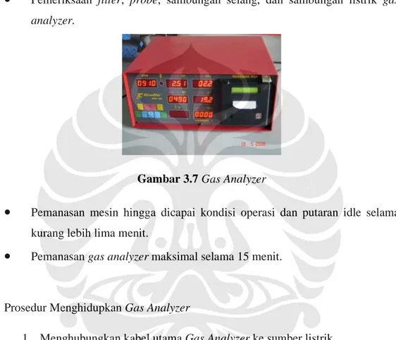 Gambar 3.7 Gas Analyzer 