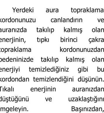 Şekil 4. Aurayı Temizlemek