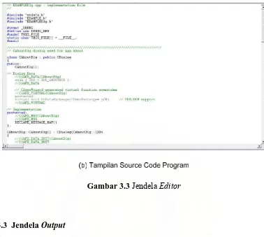 Gambar 3.3 Jendela Editor 
