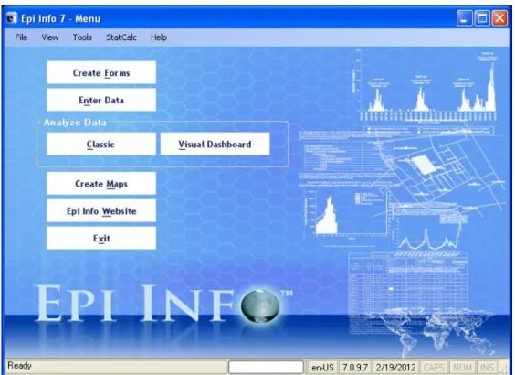 Gambar 1. Tampilan Awal Epi Info 7 