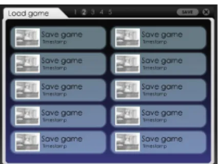Gambar 4.5 Tampilan Menu Load Data Game Quest of Angel 