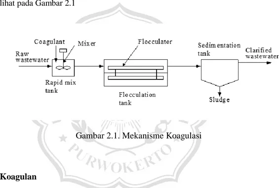 Gambar 2.1. Mekanisme Koagulasi 