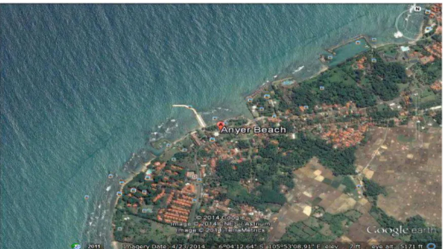 Gambar 3.1 Peta Anyer 2 (sumber : Google Earth) 