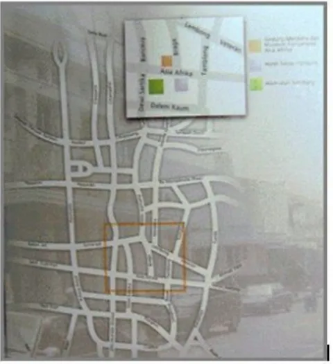 Gambar 1. Peta Lokasi Museum KAA Bandung SEJARAH MUSEUM KAA BANDUNG