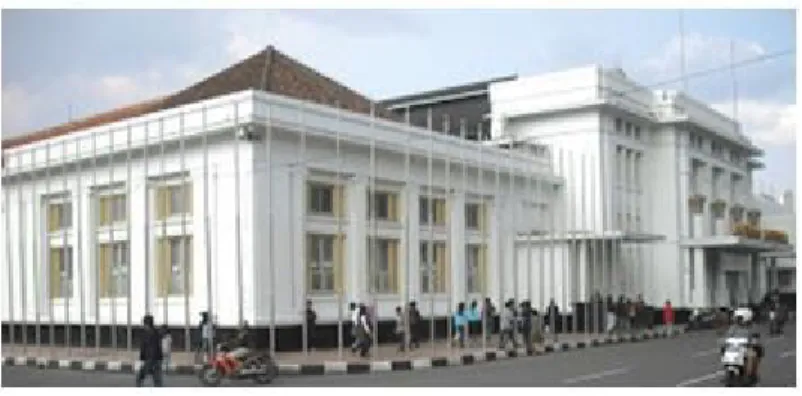 Gambar 4. Nuansa Arc deco pada gedung KAA RUANG LINGKUP MUSEUM KAA BANDUNG PAMERAN TETAP