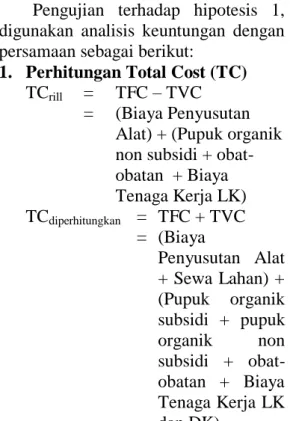 Tabel 2.   Karakteristik Responden di Kecamatan Glumpang Tiga, Tahun 2015  No  Karakteristik  Satuan  Pola 