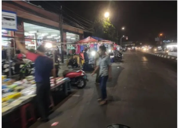 Gambar 2. Lapak Pedagang Pasar Simpang Pulogadung  Sumber: Pribadi, 2020 