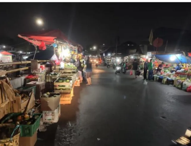 Gambar 5. Pencahayaan yang Minim pada Jalur Pasar Simpang Pulogadung  Sumber: Pribadi, 2020 