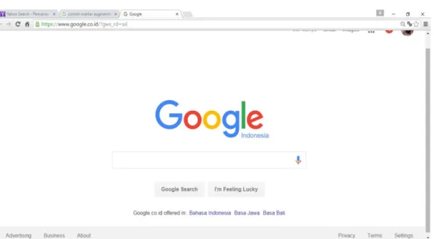 Gambar 1. 27 Search Engine Google 