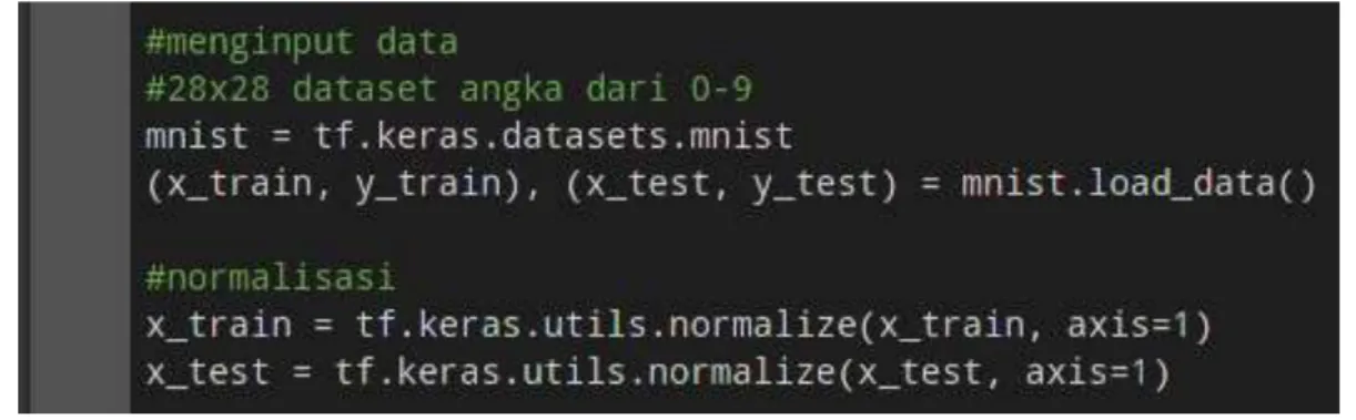 Gambar 4. Import dan Normalisasi Data 