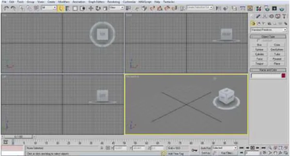 Gambar II.3. Interface 3ds Max 2009  (Sumber : Adhi Dharma Suriyanto, 2010 : 2) 