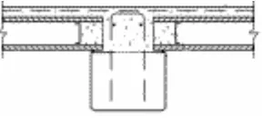 Gambar 2.11. Sambungan Pelat Hollow Core (HCS) pada balok beton 