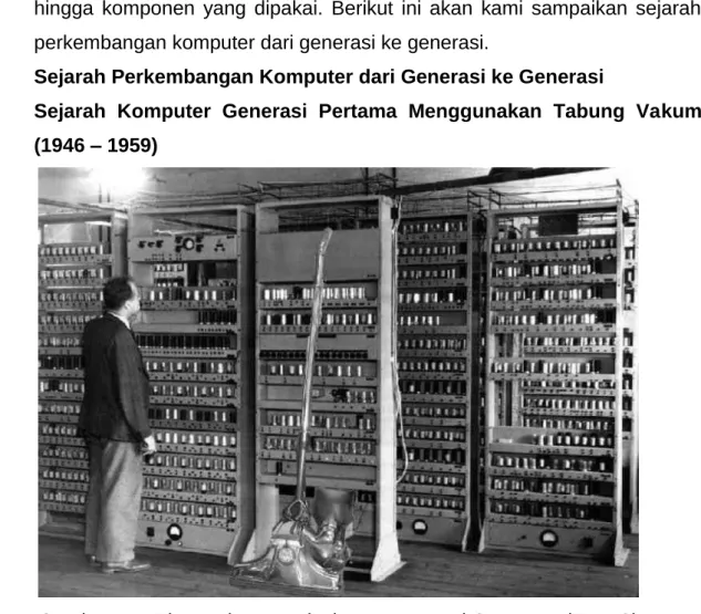 Gambar 1.1  Electronic Numerical Integrator and Computer (ENIAC) 