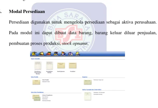 Gambar II.8  Modul Persediaan 
