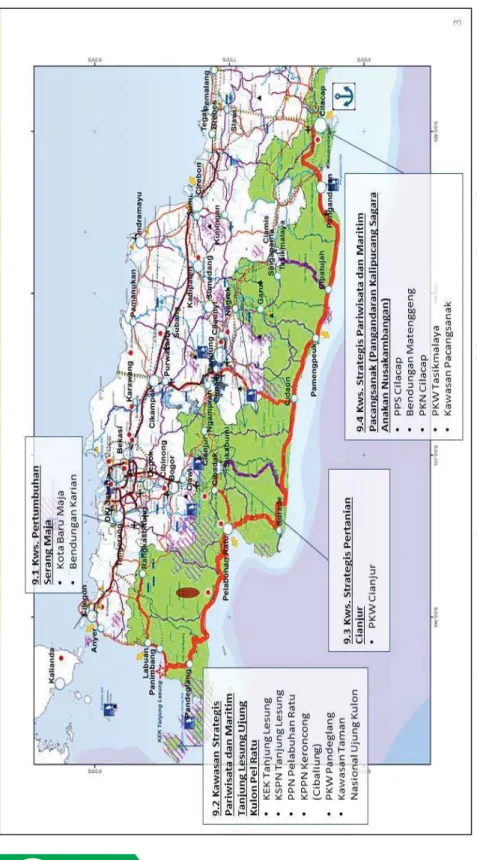 Gambar 3.14 Peta Kawasan di WPS 9 Tanjung Lesung – Sukabumi – Pangandaran – Cilacap 